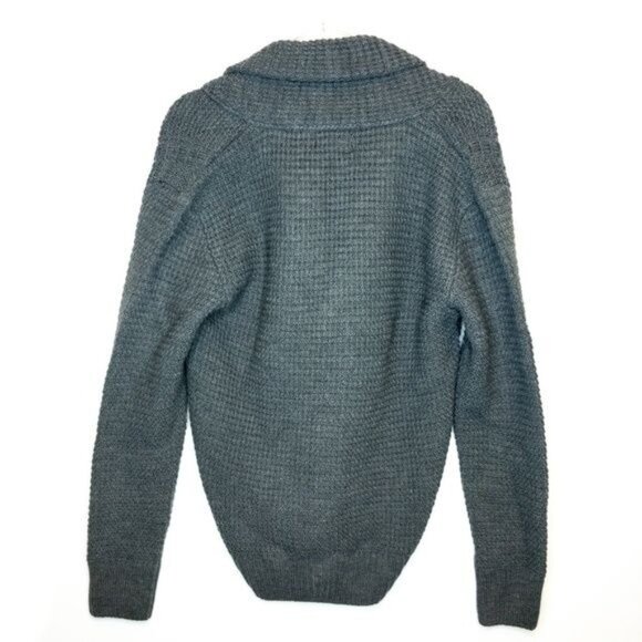 Zara Charcoal Grey Knit Button-Up Cardigan - Picture 3 of 3